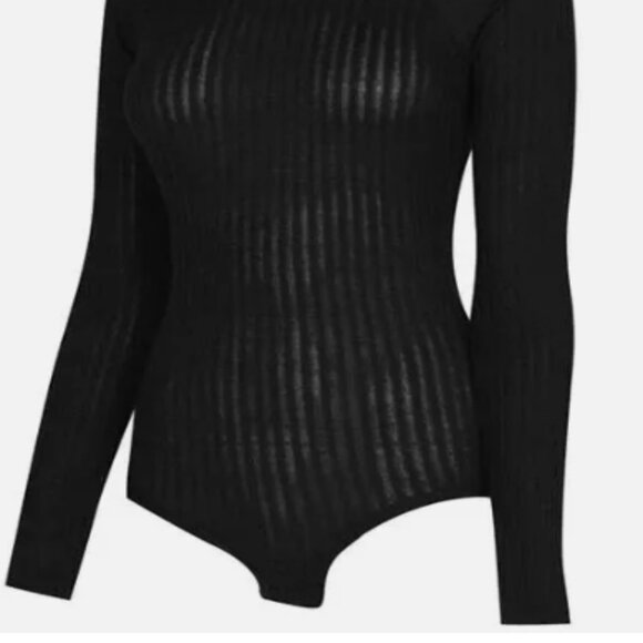 Calvin Klein Ribbed Lounge Bodysuit, Size Small - Picture 3 of 4